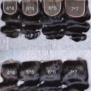 Raw 5x5 Closures