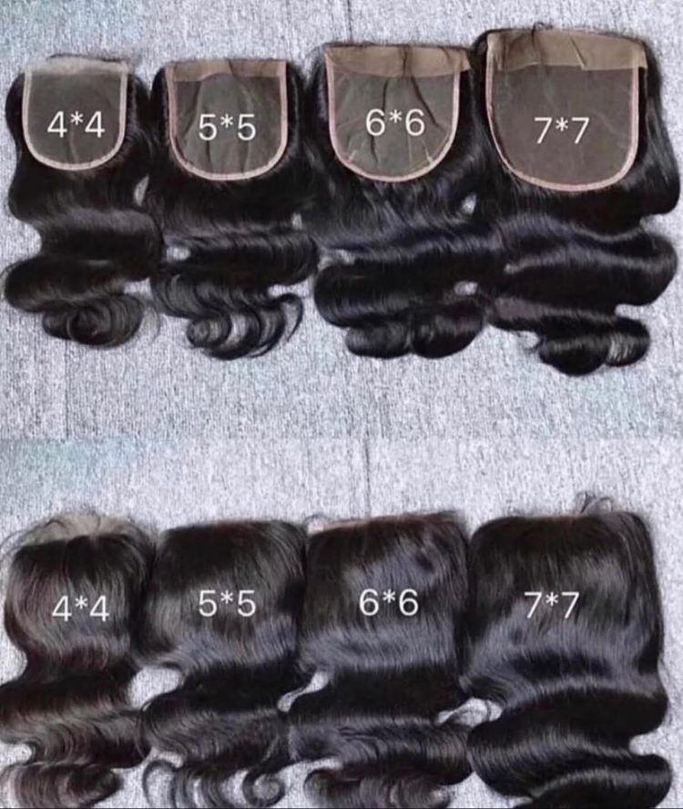 Raw 5x5 Closures