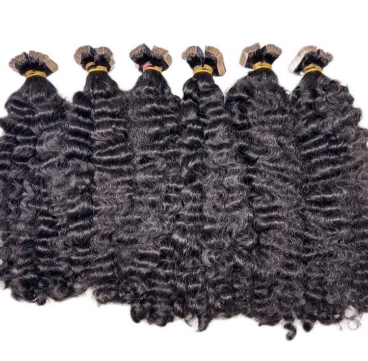 Raw Burmese Curly Tape-Ins